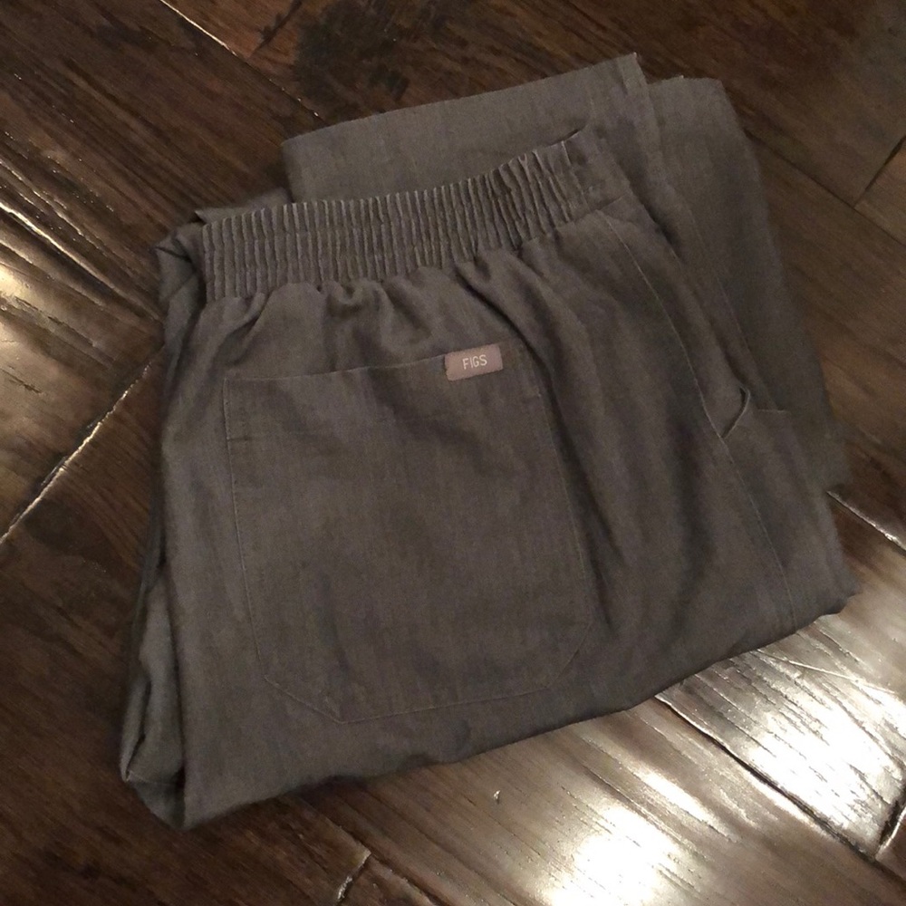 Figs Heather Grey Scrub Pants